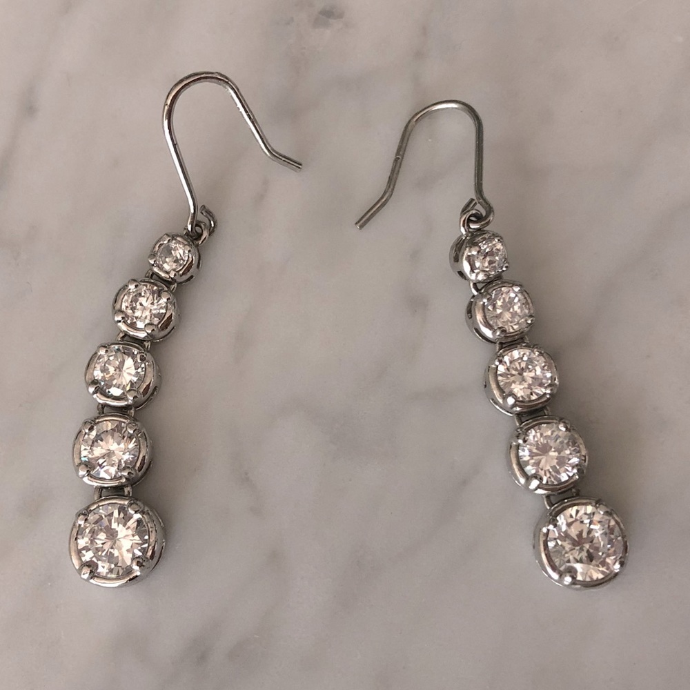 NADRI 925 Sterling Silver Cubic Zirconia Earrings